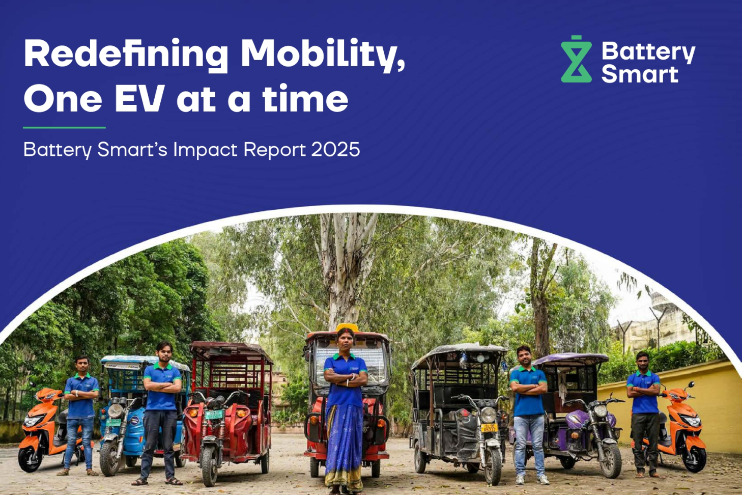 Battery Smart Impact - People with electric rickshaws